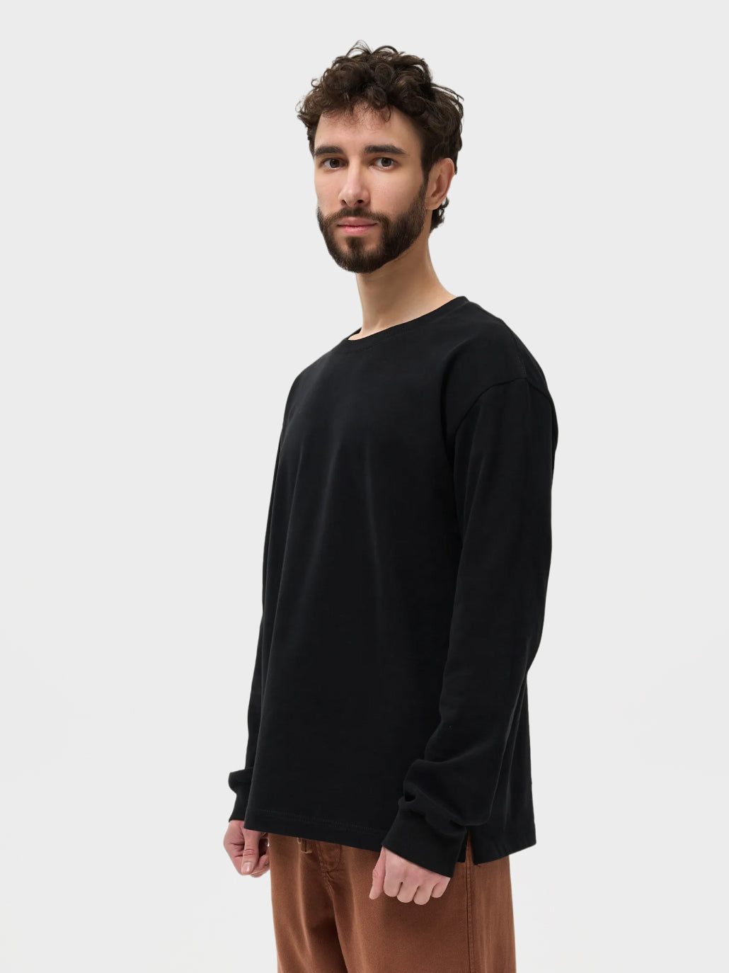Лонгслів чоловічий чорний