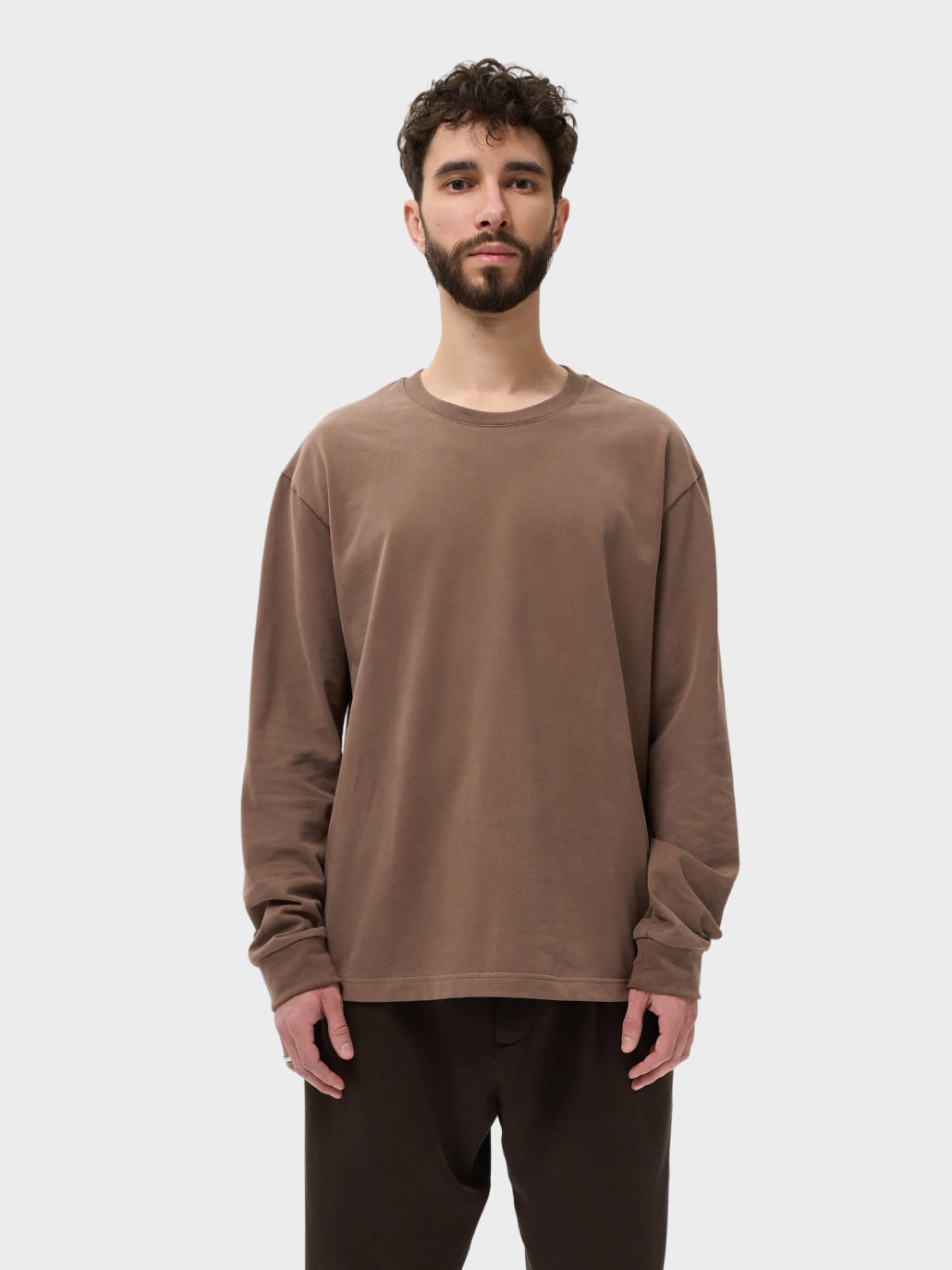 Лонгслів чоловічий світло-коричневий