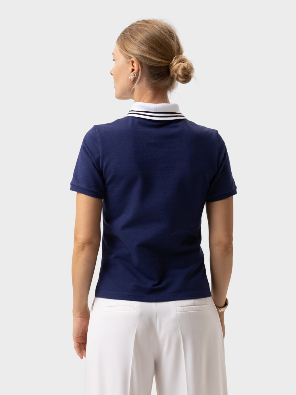 Поло жіноче темно-синє