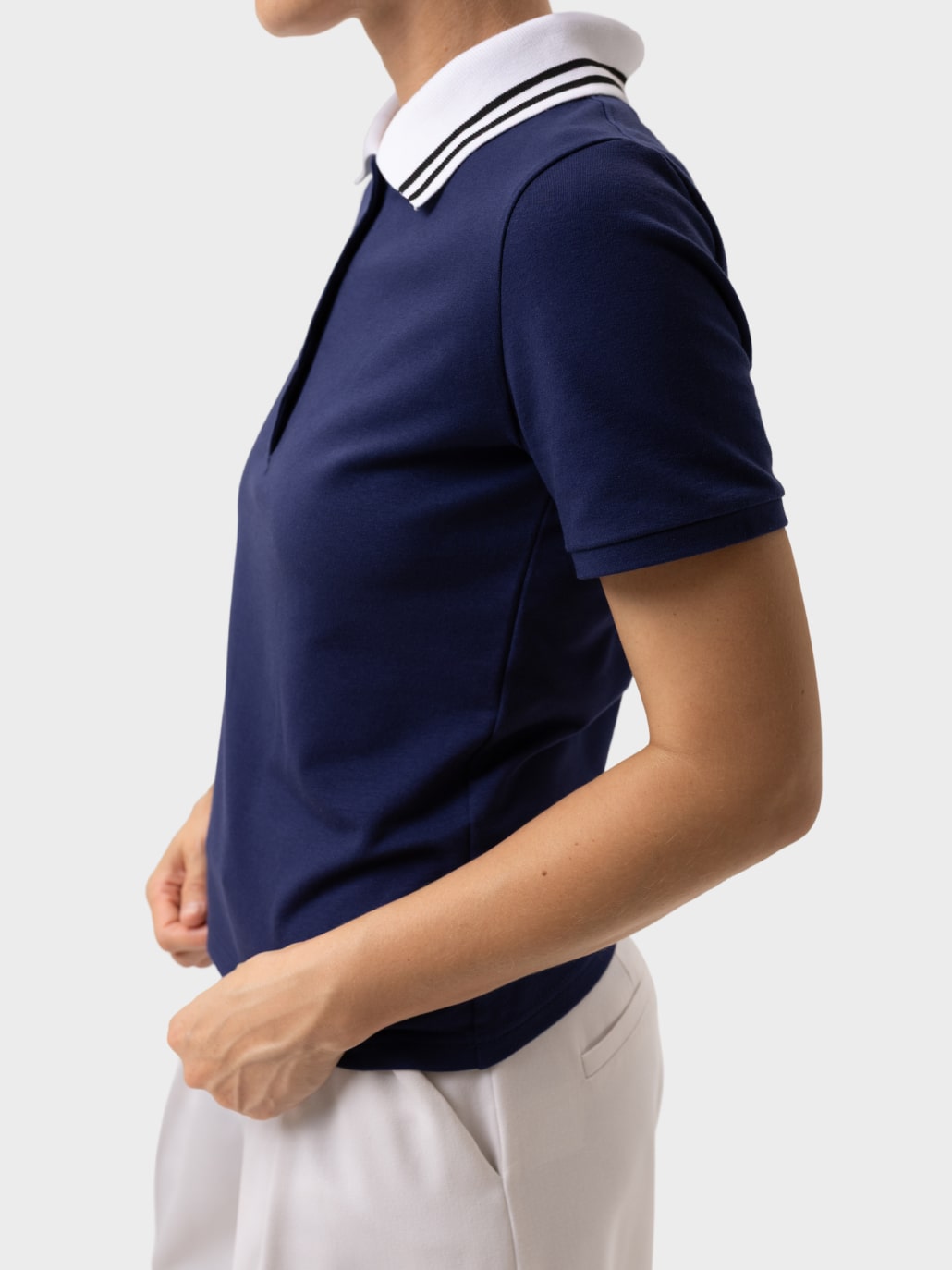 Поло жіноче темно-синє