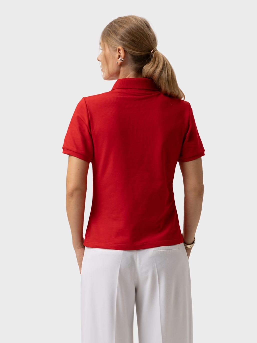 Поло жіноче червоне