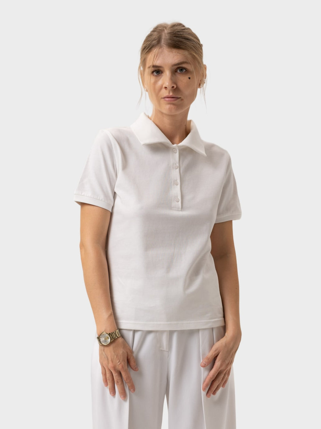 Поло жіноче біле